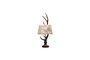 Miniature Ma Laponie brown resin table lamp Clipped