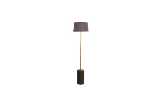 Maggie dark wood floor lamp