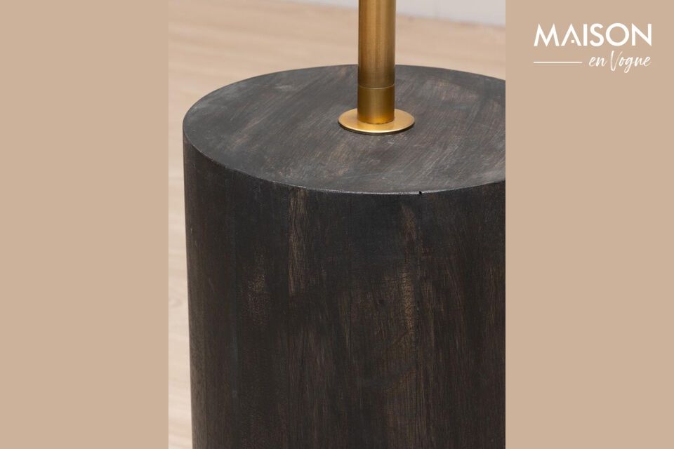 Discover natural elegance and sturdiness with our mango wood floor lamp