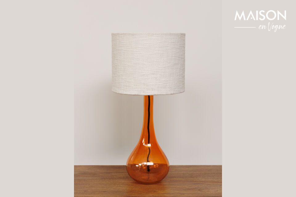 Magic orange glass table lamp Chehoma