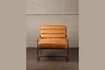 Miniature Makine brown leather armchair 1