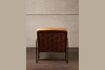 Miniature Makine brown leather armchair 3