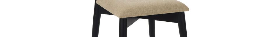 Material Details Mandela black wooden chair