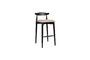 Miniature Mandela large black wooden bar stool Clipped