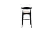 Miniature Mandela large black wooden bar stool 7