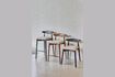 Miniature Mandela large black wooden bar stool 2