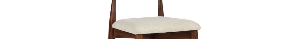 Material Details Mandela small bar stool in dark wood