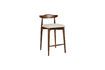 Miniature Mandela small bar stool in dark wood 1