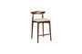 Miniature Mandela small bar stool in dark wood Clipped