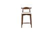 Miniature Mandela small bar stool in dark wood 4