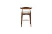 Miniature Mandela small bar stool in dark wood 7