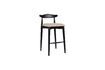 Miniature Mandela small black wooden bar stool 1