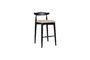 Miniature Mandela small black wooden bar stool Clipped