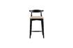 Miniature Mandela small black wooden bar stool 4