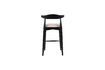 Miniature Mandela small black wooden bar stool 7