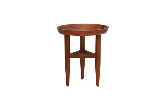 Manila dark wood side table Clipped