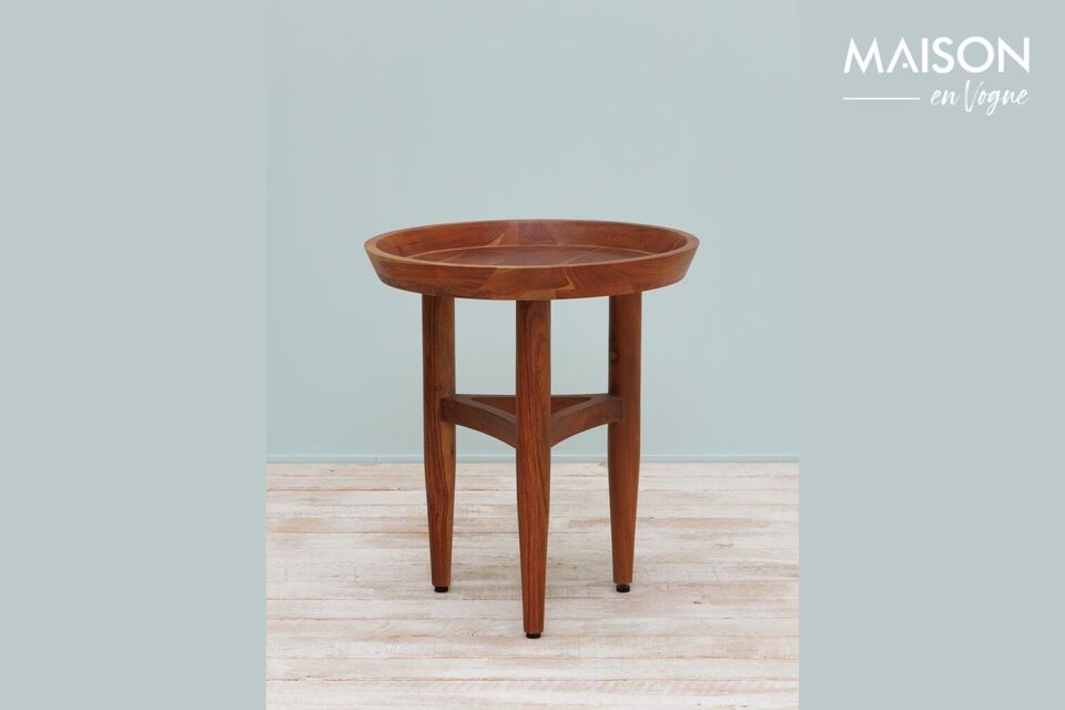 Manila dark wood side table Chehoma