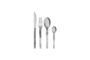 Miniature Mano 16-cutlery set in textured grey stainless steel Clipped