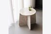 Miniature Marb beige marble side table 4