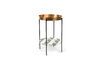 Miniature Marbelicious golden aluminum side table 1