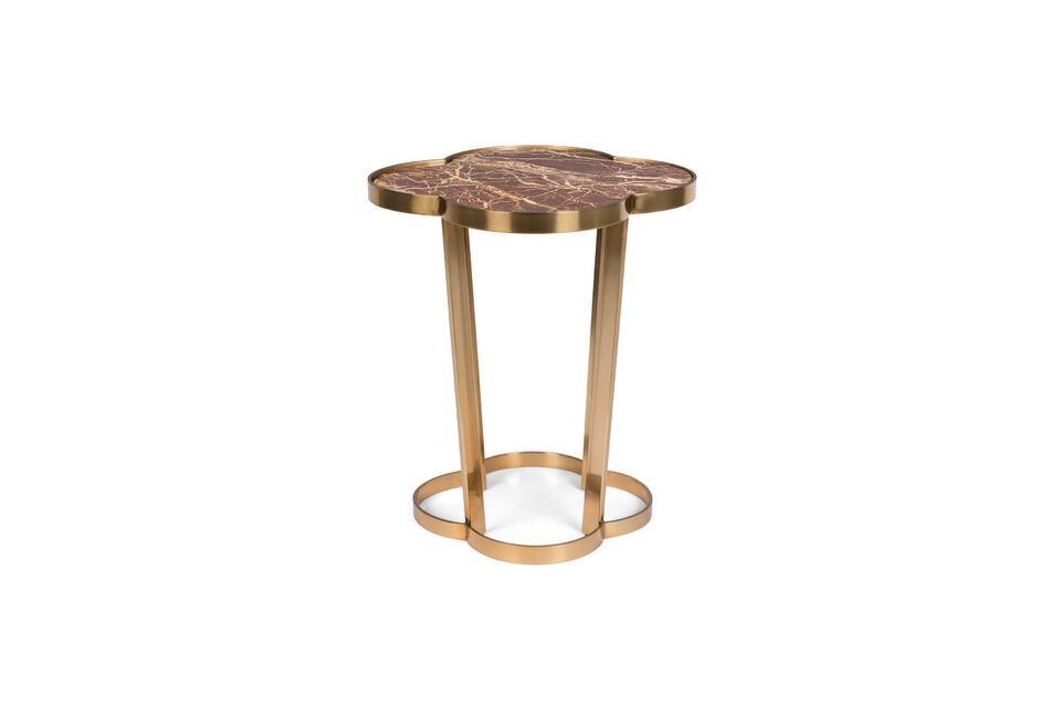 The Marblelicious side table in brown marble