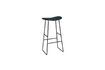 Miniature Market black teak bar stool 1