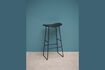 Miniature Market black teak bar stool 2