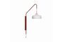 Miniature Maroon glass wall lamp Current Clipped