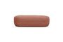 Miniature Marsala pink fabric bench seat Clipped