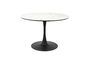 Miniature Maru white marble effect dining table Clipped