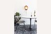 Miniature Maru white marble effect dining table 2