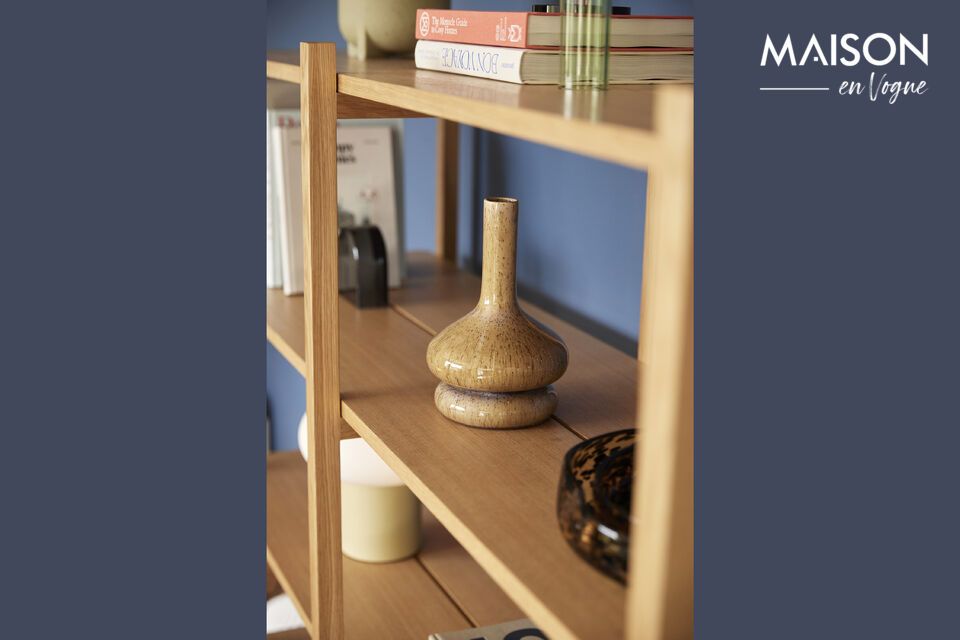 Double your storage capacity while preserving aesthetics with the Mason double shelving unit