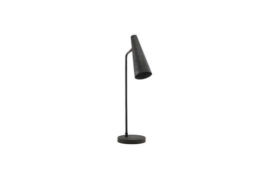 Matte black brass table lamp Clipped