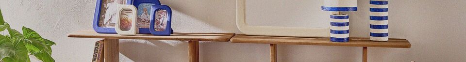 Material Details Matteo light wood shelf