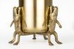 Miniature Medium gold-plated recycled aluminum planter Crocodiles 6