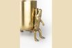 Miniature Medium gold-plated recycled aluminum planter Crocodiles 7