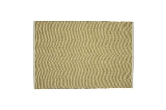 Mellow mustard cotton rug Clipped