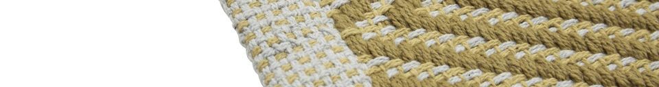 Material Details Mellow mustard cotton rug