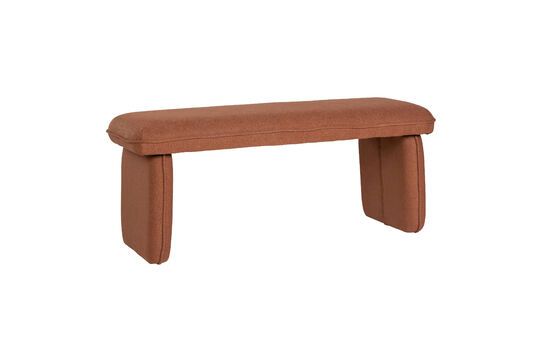 Mellow orange fabric bench