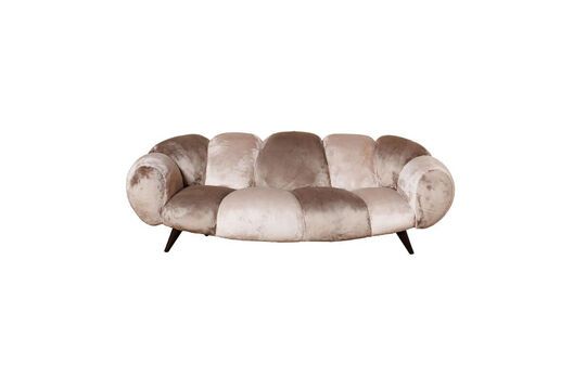 Mercurio 3-seater sofa in taupe fabric Clipped