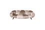 Miniature Mercurio 3-seater sofa in taupe fabric Clipped