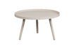 Miniature Mesa beige wooden side table 1