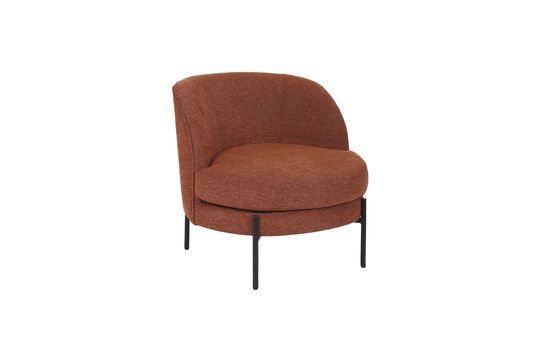 Miles terracotta fabric armchair Clipped