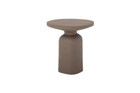 Millan brown aluminum side table Clipped