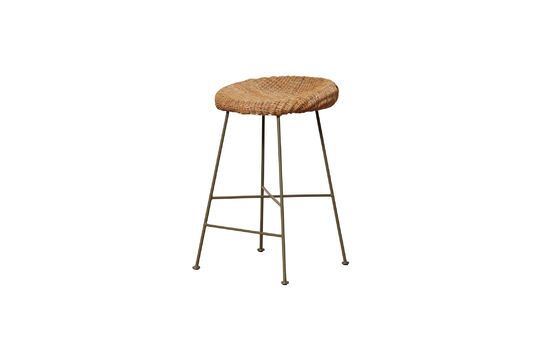 Mindelo beige rattan stool Clipped