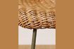 Miniature Mindelo beige rattan stool 6