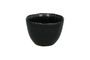 Miniature Mini black stoneware bowl Porcelino D10 Clipped