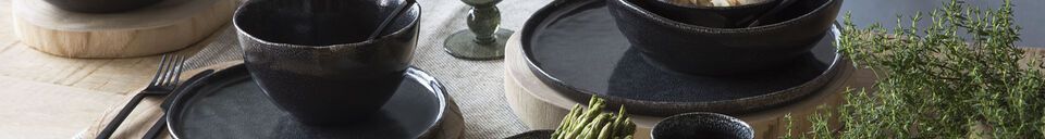 Material Details Mini black stoneware bowl Porcelino D10