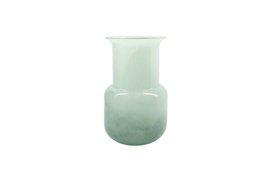 Mint green glass vase Clipped