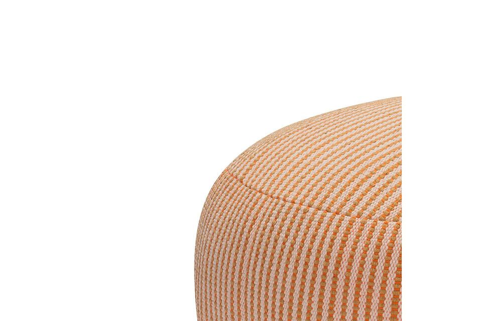 The Mochi orange cotton pouffe is the latest addition to our series